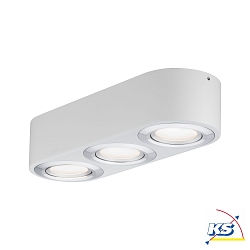 LED Deckenleuchte ARGUN, schwenkbar, Wei matt / Alu gebrstet, 3-flammig, 3x 4.8W 3000K 475lm