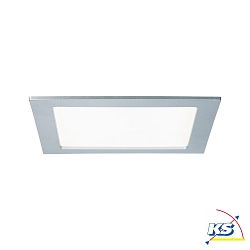 LED Einbauleuchte QUALITY PREMIUM PANEL LED, eckig, IP44, 1x18W, 4000K, 230V, 220x220mm, Chrom matt