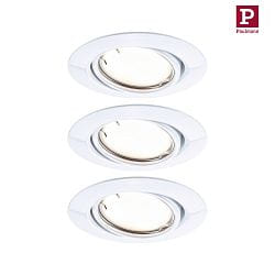 Lumire encastre BASE COIN LED pivotant, lot de 3, contrlable par ZigBee LED IP20