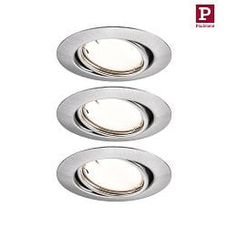 Lumire encastre BASE COIN LED pivotant, lot de 3, contrlable par ZigBee LED IP20