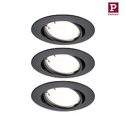 Lumire encastre BASE COIN LED pivotant, lot de 3, contrlable par ZigBee LED IP20