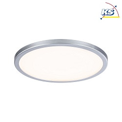 LED Recessed Panel AERO VariFit, round, IP44,  17.5cm, 15W 3000K, chrome matt