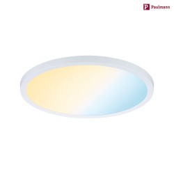 LED Einbau-Panel AREO VariFit ZigBee TW, IP44/20, rund, 23cm, 18W 3000-6500K (Tunable White) 1400lm, dimmbar, wei matt