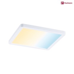 LED Recessed Panel AERO VariFit Zigbee TW, square, IP44, 17.5cm, 15W Tuneable White