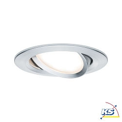 Lumire encastre NOVA PLUS COIN rond, pivotant IP23, aluminium gradable 6,8W 2.700K 38 38 CRI >80