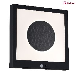 LED Solar-Panel TAIJA mit Bewegungsmelder, IP44, Anthrazit, 30 x 30cm, 3000K 120lm