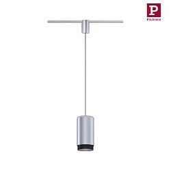 1- Luminaire  suspension monophas URAIL CORUS E27, chrom mat