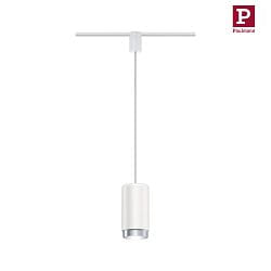 1- Luminaire  suspension monophas URAIL CORUS E27, blanche