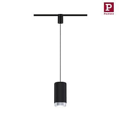 1- Luminaire  suspension monophas URAIL CORUS E27, noir