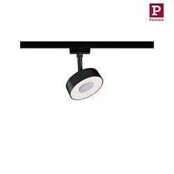 1-Projecteur monophas URAIL CIRCLE LED IP20, noir mat gradable