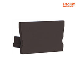 Endkappe fr Radium Aluminium U-Profil SMALL U-FLAT, Kunststoff, Schwarz