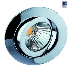 recessed luminaire TALU LED round, swivelling IP20, chrome dimmable 694lm 2600-2800K CRI 90-100