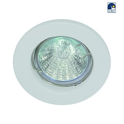 Downlight MR16 rond, rigide IP20, blanc mat