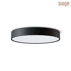 surface luminaire DISC IP20, black dimmable