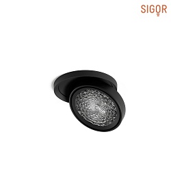 LED Einbauleuchte NIVO 111, 111mm, schwenkbar, 36, 14W, 1800-3000K, 970lm, DTW, IP30, schwarz