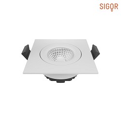 Luce da incasso DILED angolare IP20, bianco dimmerabile 6W 370lm 2700K 45 45 CRI 95