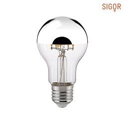 LED Kopfspiegellampe NORMALE E27 7W 2700K 600lm IP20 dimmbar, silber