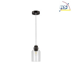 Luminaire  suspension ALESSANDRO    E27 IP20, transparent, noisette