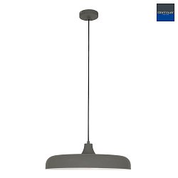 Luci a sospesione KRISIP Gi, 1-Lampadina, piatto E27 IP20, Grigio, Opaco dimmerabile