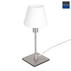 Lampada da tavolo ANCILLA 1-Lampadina, lang, con funzione di commutazione, conico E14 IP20, Acciaio spazzolato dimmerabile