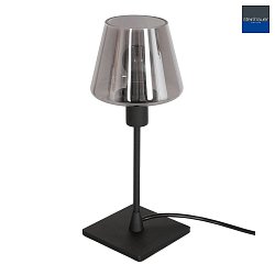 Lampada da tavolo ANCILLA 1-Lampadina, con funzione di commutazione, conico E14 IP20, Nero opaco dimmerabile