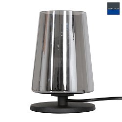 Lampada da tavolo ANCILLA 1-Lampadina, breve, con funzione di commutazione, conico E27 IP20, Nero opaco dimmerabile