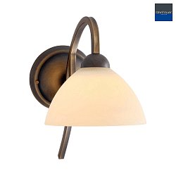 Lampe de table CAPRI  1 flamme E27 IP20, bronze, crme gradable
