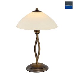 Lampe de table CAPRI  1 flamme E27 IP20, bronze, crme gradable