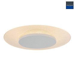 Luminaire de plafond LIDO petit, rond, indirect, perfor IP20, blanc mat gradable