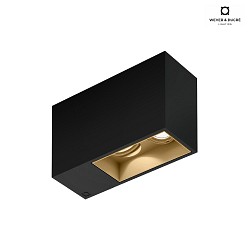 Plafoniera PLANO 2.0 - LED 2-Lampadine, rotazione cardanica IP20, nero opaco dimmerabile