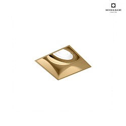 Apparecchio da incasso a soffitto STRANGE PETIT TRIMLESS 1.0 angolare, a filo, rotazione cardanica IP20, champagne dimmerabile