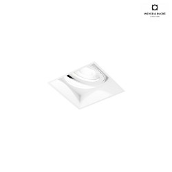 Apparecchio da incasso a soffitto STRANGE PETIT TRIMLESS 1.0 angolare, a filo, rotazione cardanica IP20, opaco