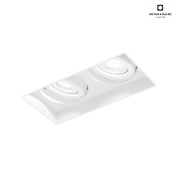 Apparecchio da incasso a soffitto STRANGE PETIT TRIMLESS 2.0 angolare, a filo, rotazione cardanica IP20, opaco