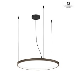 Luminaire  suspension KUJO 2.0 1 voie, forme de l'anneau IP20, bronze gradable