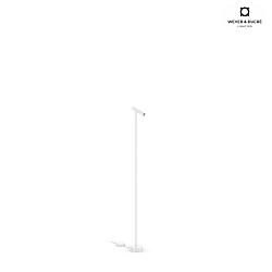 Lampadaire MATCH 1.0 rglable, UGR < 19, avec variateur  cordon IP20, mat, blanc trafic gradable