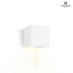 Applique da esterno BOX 1.0 Forma di cubo, regolabile, unilaterale IP65, bianco dimmerabile