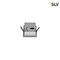 SLV Premium LED Wall recessed luminaire FRAME BASIC HV, 3.1W 2700K 140lm, silver