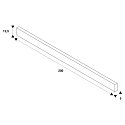1-phase spot NOBLO® SPOT round, set of 3 IP20, black dimmable