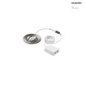 LED Einbaustrahler-Set ABACO, IP44, rund,  8.3cm, 6W 2700-6500K (Tunable White) 750lm 36, schwenkbar, dimmbar (DALI)