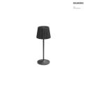 battery table lamp REIRO with touch dimmer IP54, white matt dimmable