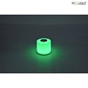 Lutec LED Akkuleuchte NOMA Erweiterungsmodul, 1 Leuchtelement, 2,3W, 2700-6500K, RGB, 1x 120lm, IP44, weiß