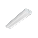 LED Damp-proof luminaire, convex, 34/42/51/59W, 3000K, 6900lm, IP40, white