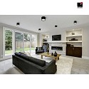 Helestra LED Aufbau-Deckenleuchte KARI, IP30, Rund, Ø 11.5cm, 12W 2700K 1030lm, CRi >90, dimmbar, mattnickel