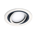 Recessed ceiling luminaire ILSOLE X, incl. LED GX53 3000K 500lm, rotatable & swiveling, DA Ø 15cm, ML Platinum / Dark Titan