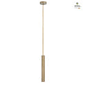 pendant luminaire MOREL PIPE 1 1 flame GU10 IP20, bronze