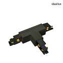 3-phase T-connector LINK TRIMLESS right, black