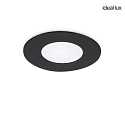 recessed luminaire CHILL IP20, black 7W 680lm 3000K