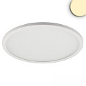 LED downlight Flex 23W, IP52, UGR<19, suitable for offices, ultraflat, DA 5-21cm, dimmable, white, 23W 3000K 1600lm 120°