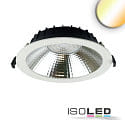 downlight REFLECTOR - 150 LM/W round, built-in version, CCT Switch, UGR < 19 IP44, dimmable