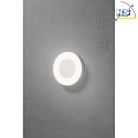 Outdoor LED Auenleuchte CARRARA mit FB, IP54, rund, 25W 3000-5000K 130-2000lm, dimmbar, Wei, Alu / Acryl opal